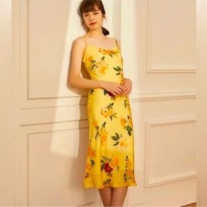 Floral Yellow Dress